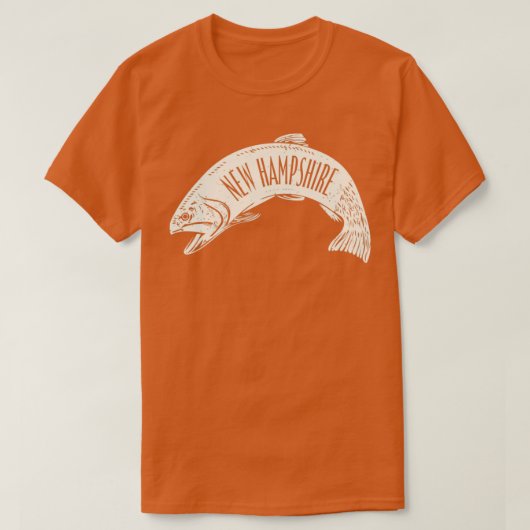 New Hampshire Fish Wordmark (3) T-Shirt (Design vorne)