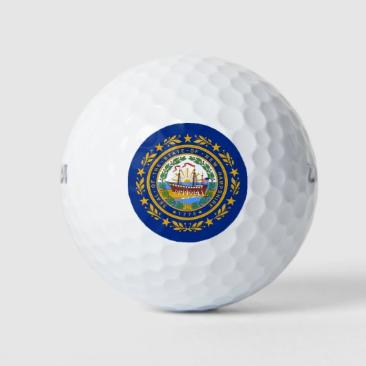 NEW HAMPSHIRE FLAG GOLFBALL (Vorderseite)