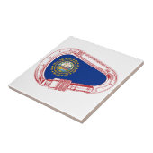 New Hampshire Flag Klettersteig Carabiner Fliese (Seite)