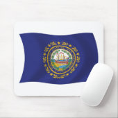 New Hampshire Flag Mousepad (Mit Mouse)