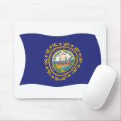 New Hampshire Flag Mousepad (Mit Mouse)