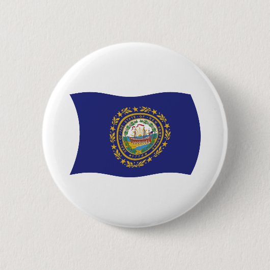New Hampshire Flaggenknopf Button (Vorderseite)