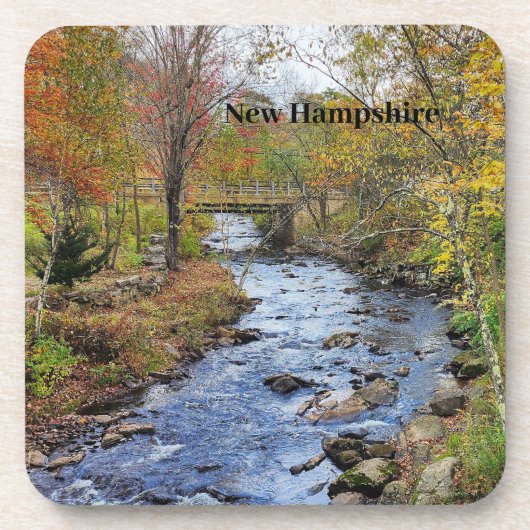 New Hampshire Fluss  Getränkeuntersetzer (Vorderseite)