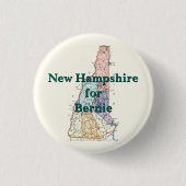 New Hampshire für Bernie 2016 Button (Vorderseite)
