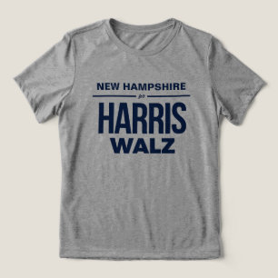New Hampshire für Harris Walz Tri-Blend Shirt