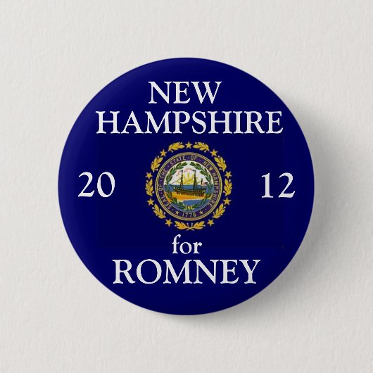 New Hampshire für Romney 2012 Button (Vorderseite)