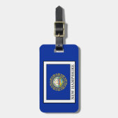 New Hampshire Gepäckanhänger (Vorderseite vertikal)