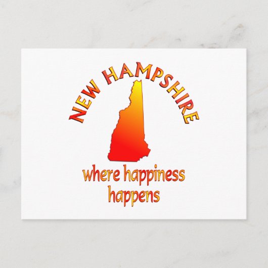 NEW HAMPSHIRE Glück Postkarte (Vorderseite)