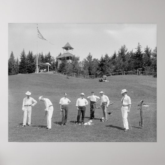 New Hampshire Golfers, 1910. Vintages Foto Poster (Vorne)