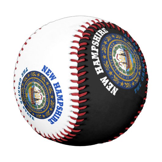 NEW HAMPSHIRE GRANITE STAAT FLAG BASEBALL (Schrägansicht)