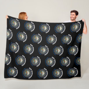 NEW HAMPSHIRE GRANITE STAAT FLAG FLEECEDECKE