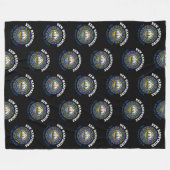 NEW HAMPSHIRE GRANITE STAAT FLAG FLEECEDECKE (Vorderseite (Horizontal))