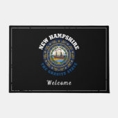 NEW HAMPSHIRE GRANITE STAAT FLAG FUßMATTE (Vorderseite)