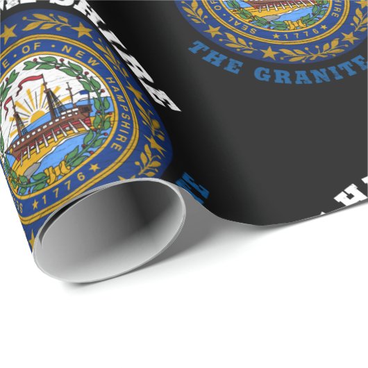NEW HAMPSHIRE GRANITE STAAT FLAG GESCHENKPAPIER (Rolleneckpunkt)