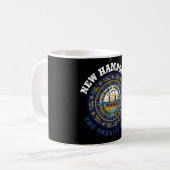 NEW HAMPSHIRE GRANITE STAAT FLAG KAFFEETASSE (Vorderseite Links)