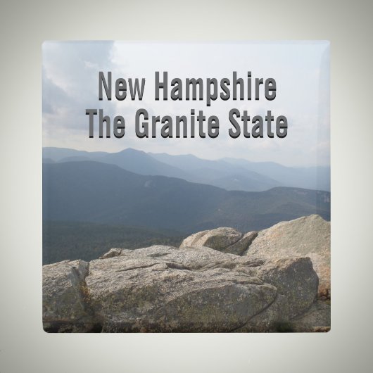 New Hampshire Granite State Live Free or Die Photo Magnet