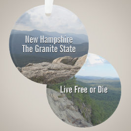 New Hampshire Granite State Live Free or Die Photo Ornament