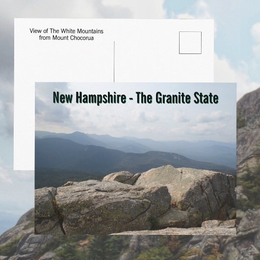 New Hampshire Granite State White Mountains Postkarte