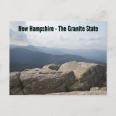New Hampshire Granite State White Mountains Postkarte (Vorderseite)