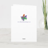 New Hampshire Greetings Lila Finch Lilacs Karte (Rückseite)