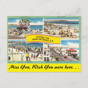 New Hampshire, Grüße aus Hampton Beach Postkarte