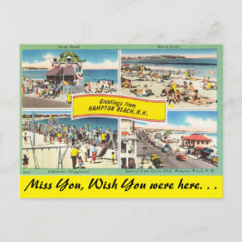 New Hampshire, Grüße aus Hampton Beach Postkarte