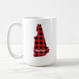 New Hampshire Heimat Staat Kariert Weihnachten Kaffeetasse