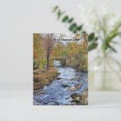 New Hampshire Herbstfluss Postkarte (Stehend Vorderseite)