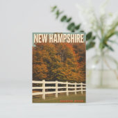 New Hampshire Herbstlandschaft Postkarte (Stehend Vorderseite)