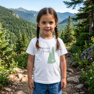 New Hampshire Home Grown Bearbeitbare Farben Sta Baby T-shirt