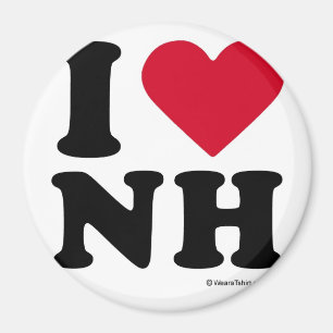 NEW HAMPSHIRE - "I LIEBE NH" "I LIEBE NEW HAMPSHIR MAGNET