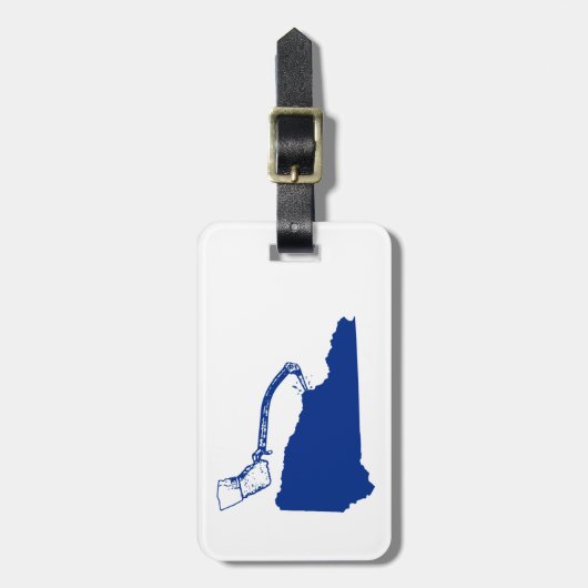 New Hampshire Ice Climbing Gepäckanhänger (Vorderseite vertikal)