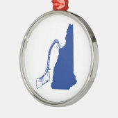 New Hampshire Ice Climbing Ornament Aus Metall (Links)