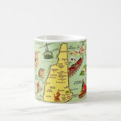 New Hampshire Illustrated Map Mug Kaffeetasse (Mittel)