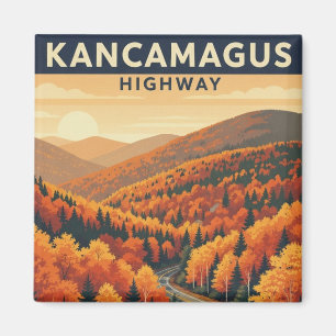 New Hampshire Kancamagus Highway Travel Magnet
