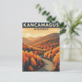 New Hampshire Kancamagus Highway Travel Postkarte (Stehend Vorderseite)