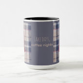 New Hampshire Karo-Muster-Tasse mit Umriss des Bun Tasse (Zentrum)