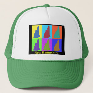 New Hampshire-Karte Truckerkappe