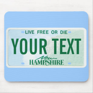 New Hampshire-Kfz-Kennzeichen-Mausunterlage Mousepad