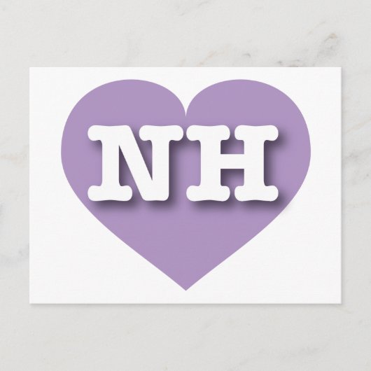 New Hampshire Lavender Heart - Große Liebe Postkarte (Vorderseite)