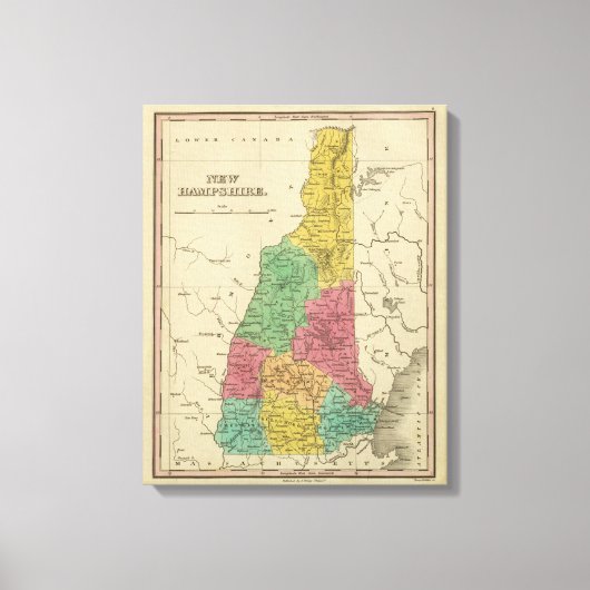 New Hampshire Leinwanddruck (Vorderseite)