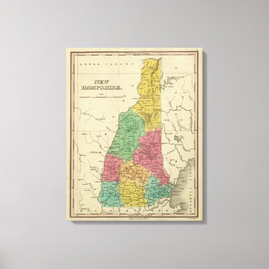New Hampshire Leinwanddruck (Vorderseite)
