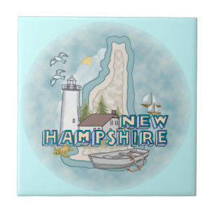 New Hampshire Lighthouse Fliese