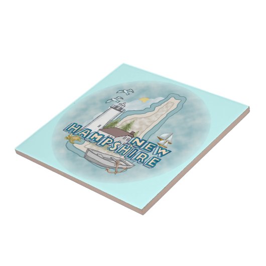 New Hampshire Lighthouse Fliese (Seite)