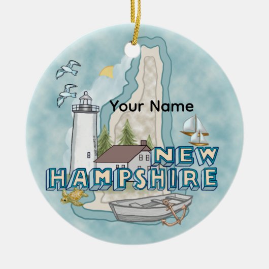 New Hampshire Lighthouse Keramik Ornament (Vorne)