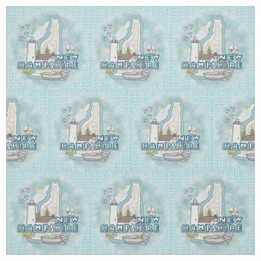 New Hampshire Lighthouse Stoff (Muster)