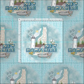New Hampshire Lighthouse Stoff (Kachel)