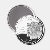 New Hampshire Magnet (Vorderseite/Rückseite)