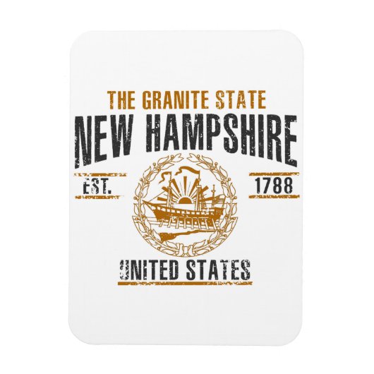 New Hampshire Magnet (Vertikal)