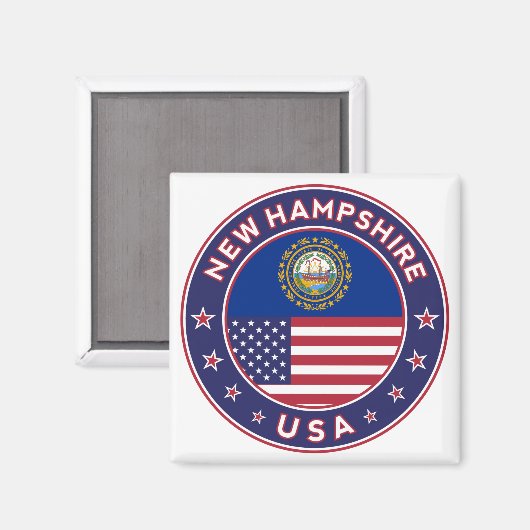 New Hampshire Magnet (Vorderseite/Rückseite)